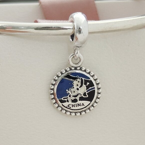 Pandora China Panda Exclusive Dangle Charm S925 Silver Bracelet Pendant with box - Picture 3 of 7